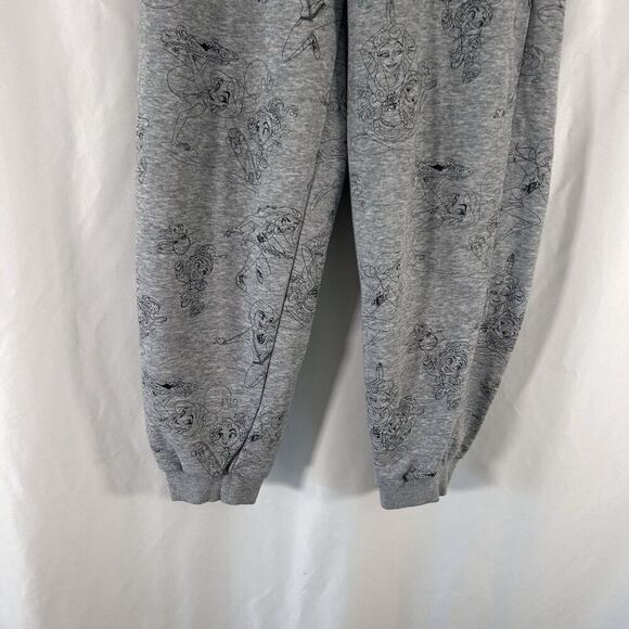 ADIDAS X Disney Sweatpants Girls Small Grey Princesses Pull On Drawstring Pocket - Picture 3 of 9